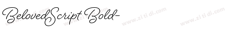 BelovedScript Bold字体转换